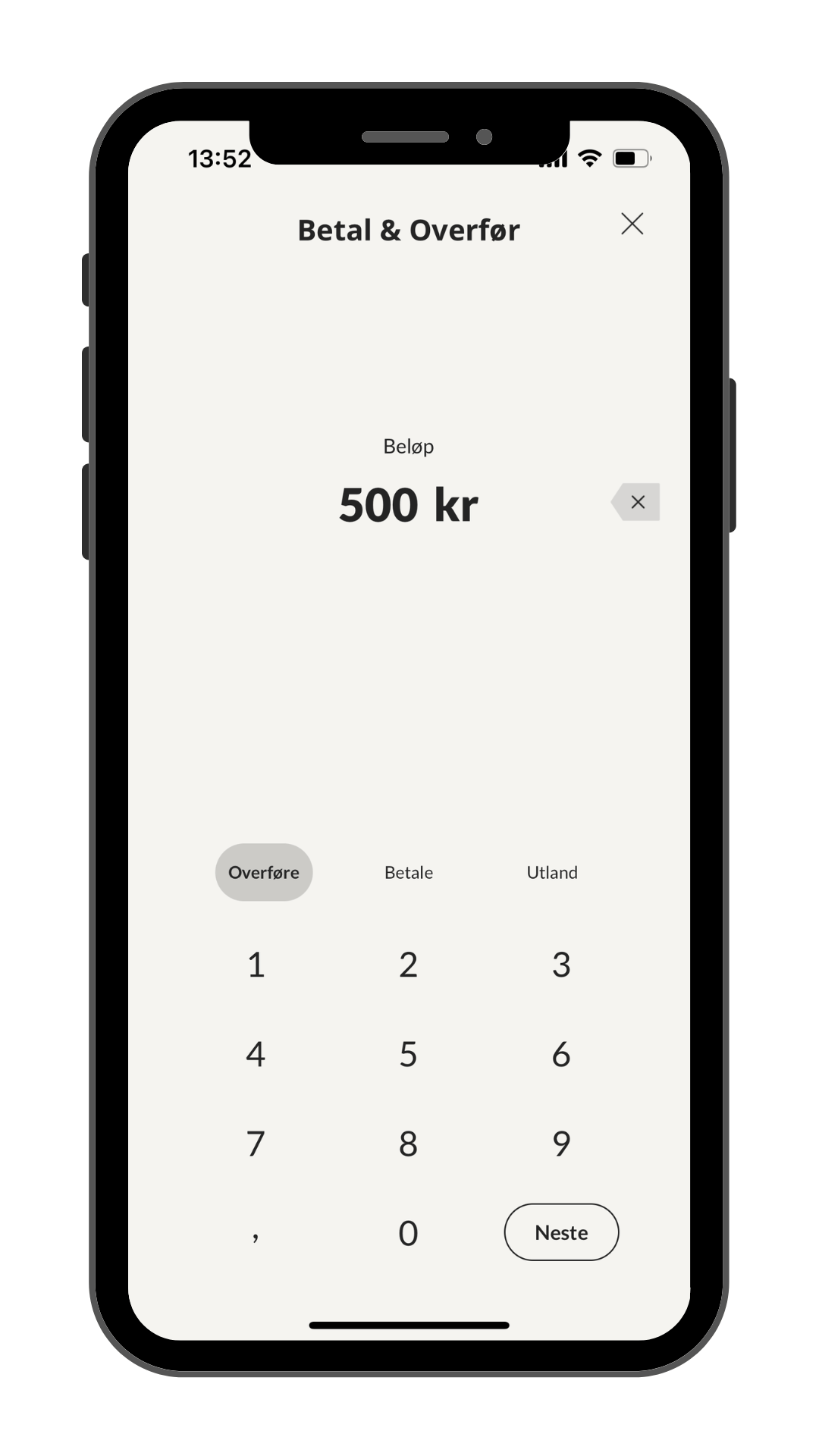 Bilde av mobilbank - overføring av penger
